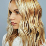 “Champagne blonde hair color by Avalon Salons in Dallas, TX”